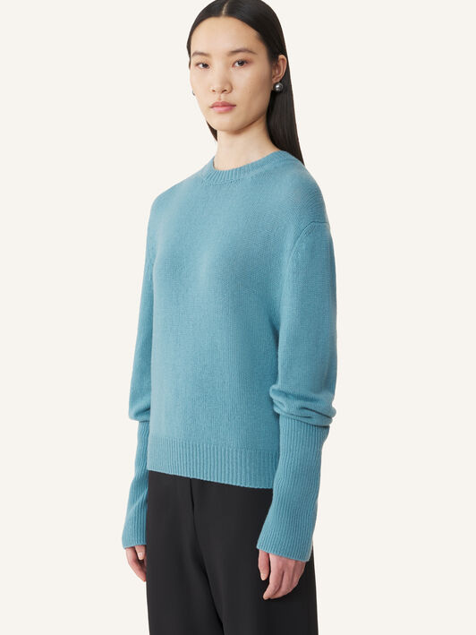 Lanvin GROS-GRAIN KNOT DETAIL JUMPER Frost RWPO0016K113A26