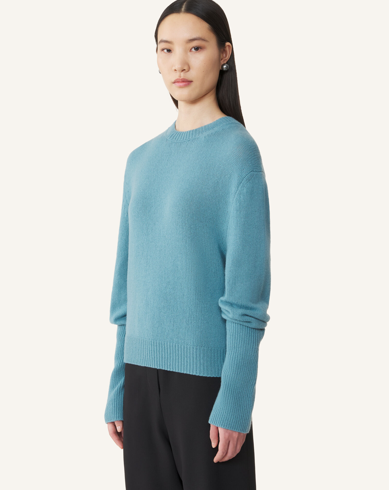 Lanvin GROS-GRAIN KNOT DETAIL JUMPER Frost RWPO0016K113A26