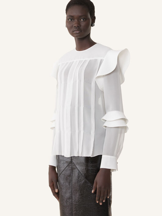 RUFFLES BLOUSE Lanvin RUFFLES BLOUSE Off White RWTO00056259A26