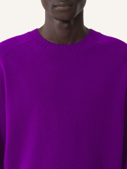 PULL COUPE DROITE EN CACHEMIRE Lanvin PULL COUPE DROITE EN CACHEMIRE Violet RMPO0008K119A26