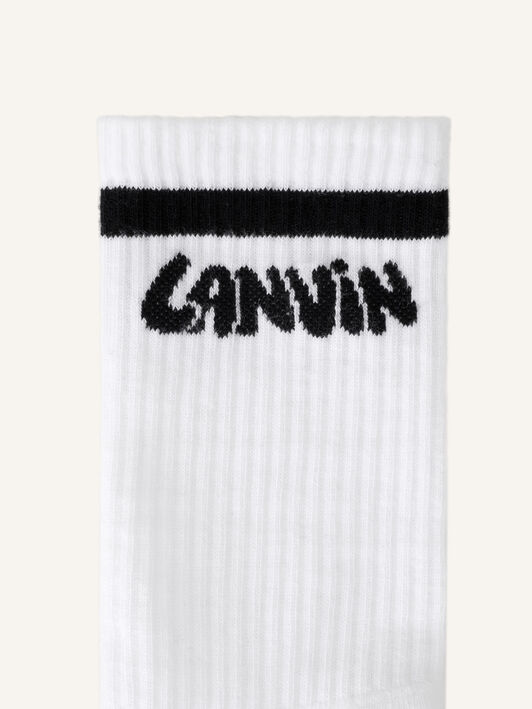 LANVIN COTTON SOCKS Lanvin LANVIN COTTON SOCKS White AMSABSK2C2SIP26