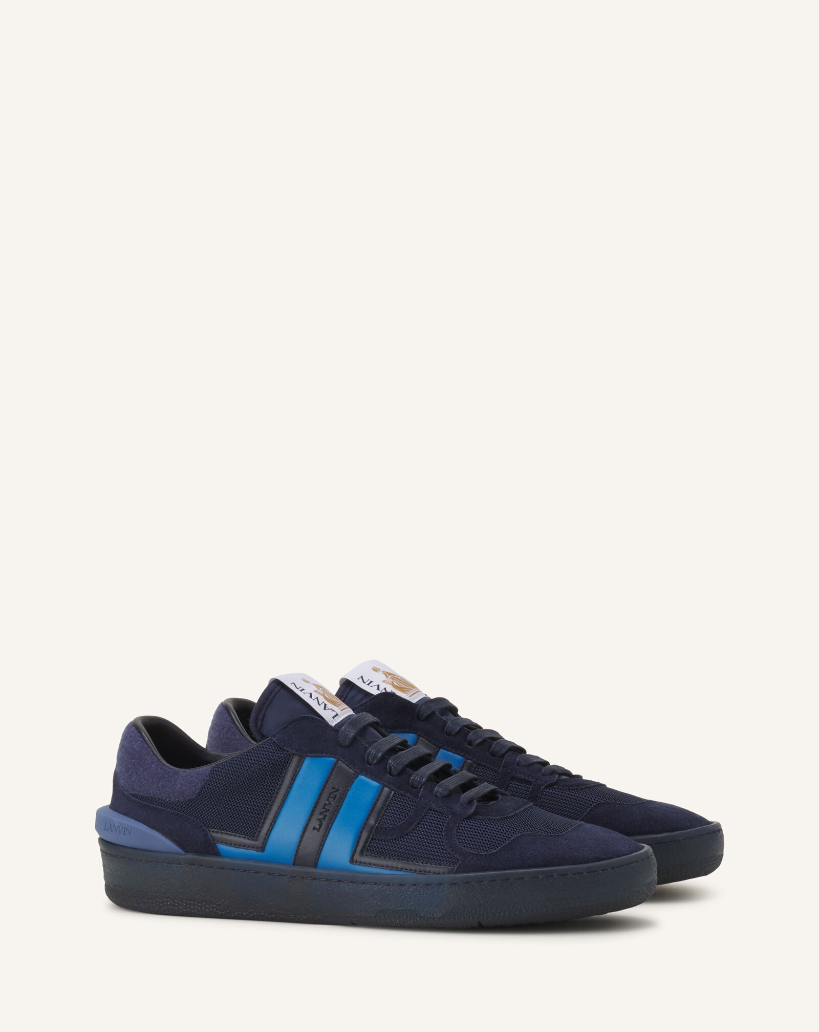 SNEAKERS CLAY EN FELT Lanvin SNEAKERS CLAY EN FELT Bleu Marine/Bleu Clair FUSKDK00FELTA26