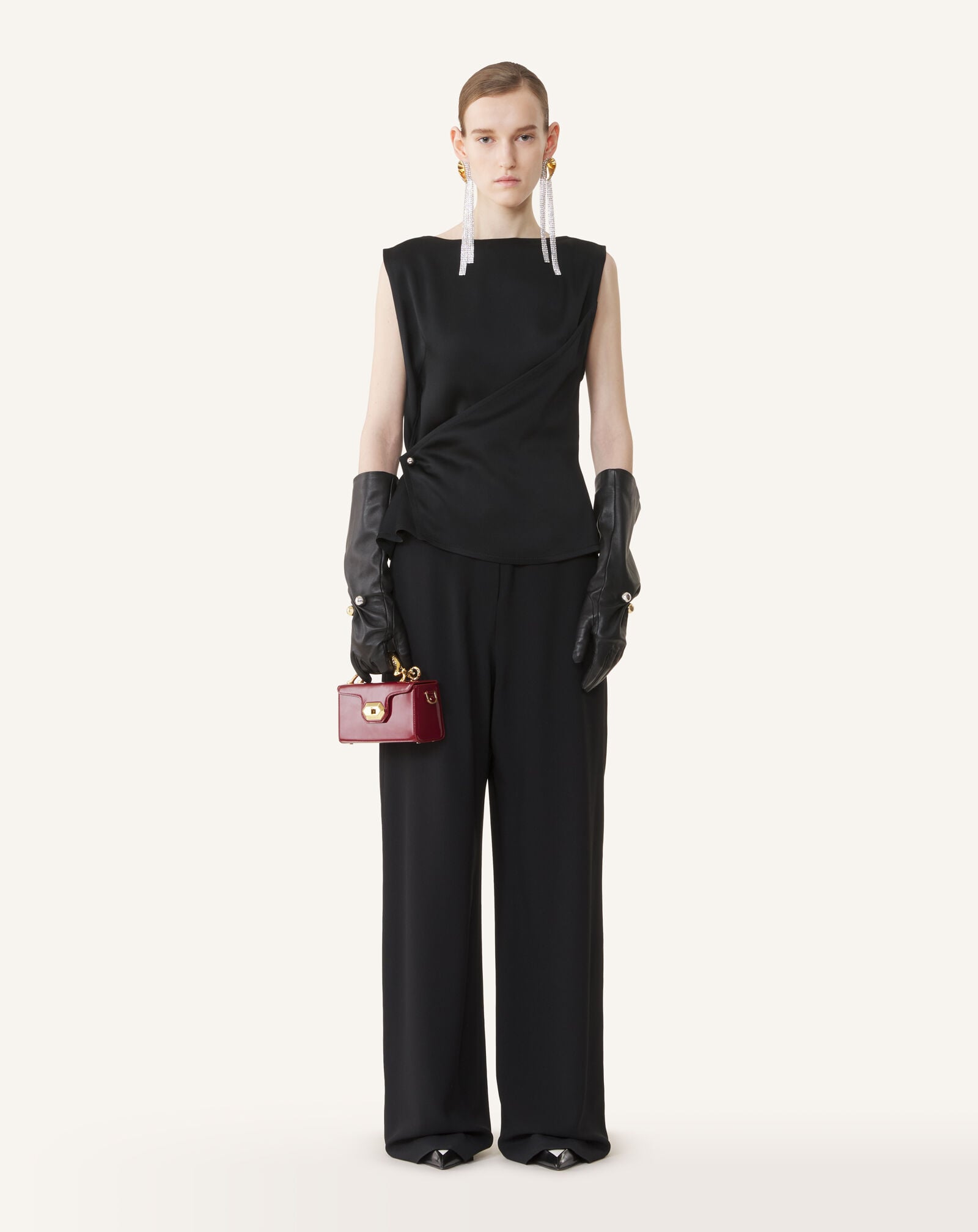 SLEEVELESS BUTTONED TOP Lanvin SLEEVELESS BUTTONED TOP Black RWTO00126390A26