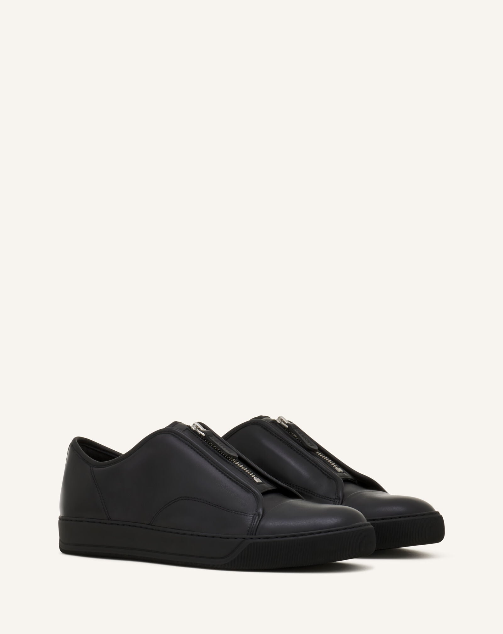 SNEAKERS DBB1 ZIP EN CUIR Lanvin SNEAKERS DBB1 ZIP EN CUIR Noir FMSKDBB5ZPLEA26