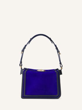 Lanvin TASCHE COMPAGNON 20 AUS WILDLEDER Elektroblau/Dunkelblau LWBGLRPMNUAYP26