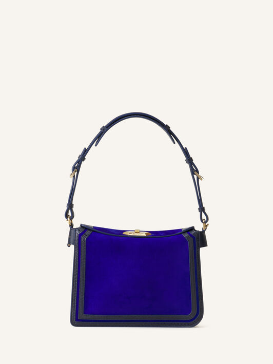 COMPAGNON 20 BAG IN SUEDE Lanvin COMPAGNON 20 BAG IN SUEDE Electric Blue/Dark Blue LWBGLRPMNUAYP26