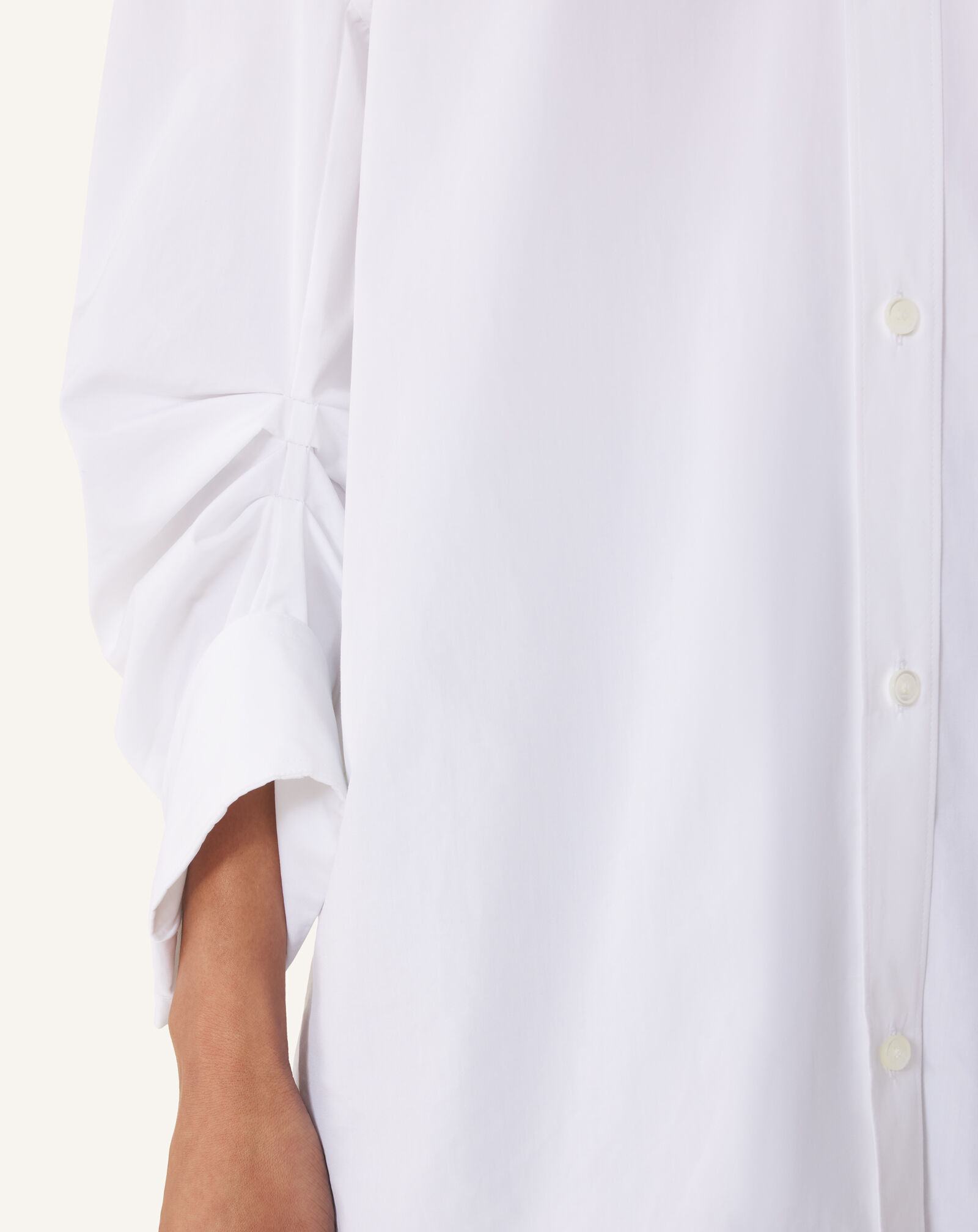 Lanvin GATHERED SLEEVES SHIRT White RWTO01566166H26