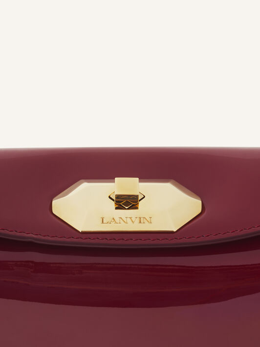 Lanvin BORSA COMPAGNON 20 IN PELLE VERNICIATA Granato LWBGLRPMGLCAA26