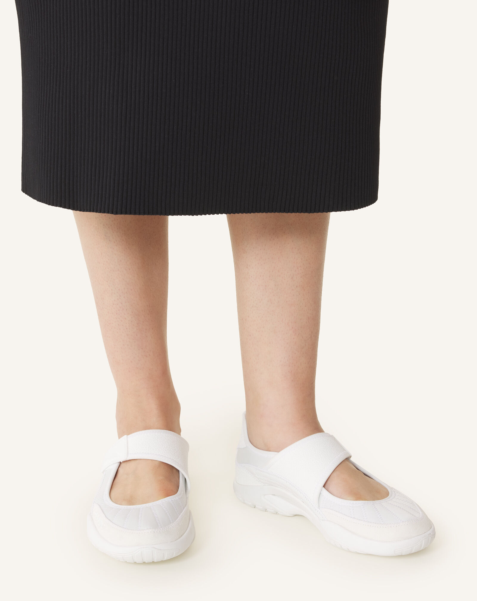 SNEAKERS BALLERINA LNV1 IN SCUBA Lanvin SNEAKERS BALLERINA LNV1 IN SCUBA Bianco FUSKAK04SCSUH26