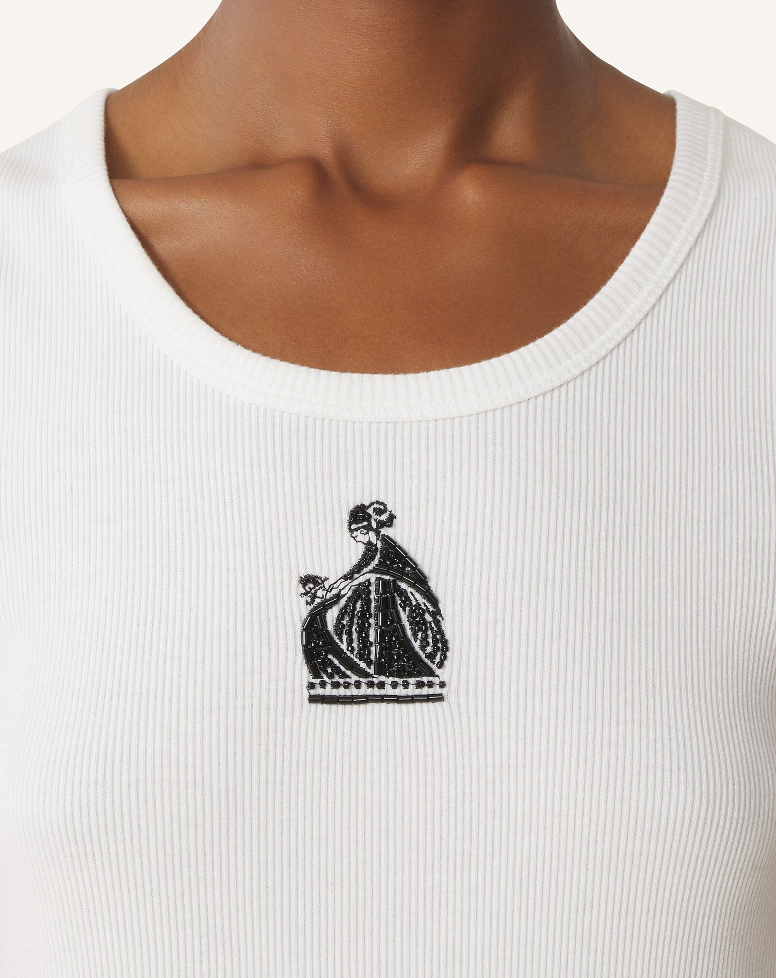 DÉBARDEUR CÔTELÉ LA MÈRE ET L'ENFANT Lanvin DÉBARDEUR CÔTELÉ LA MÈRE ET L'ENFANT Blanc RWTO0012J047P26