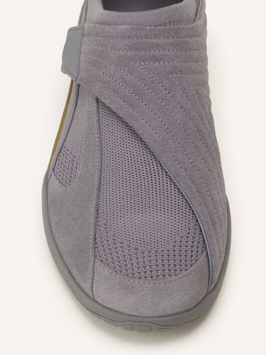 SNEAKERS LNV1 EN MAILLE ET DAIM Lanvin SNEAKERS LNV1 EN MAILLE ET DAIM Gris clair/Miel FUSKDK0IKNSUE26