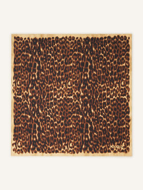 Lanvin CARRÉ EN SOIE IMPRIMÉ LÉOPARD Leopard AWSARFO11SLPH25