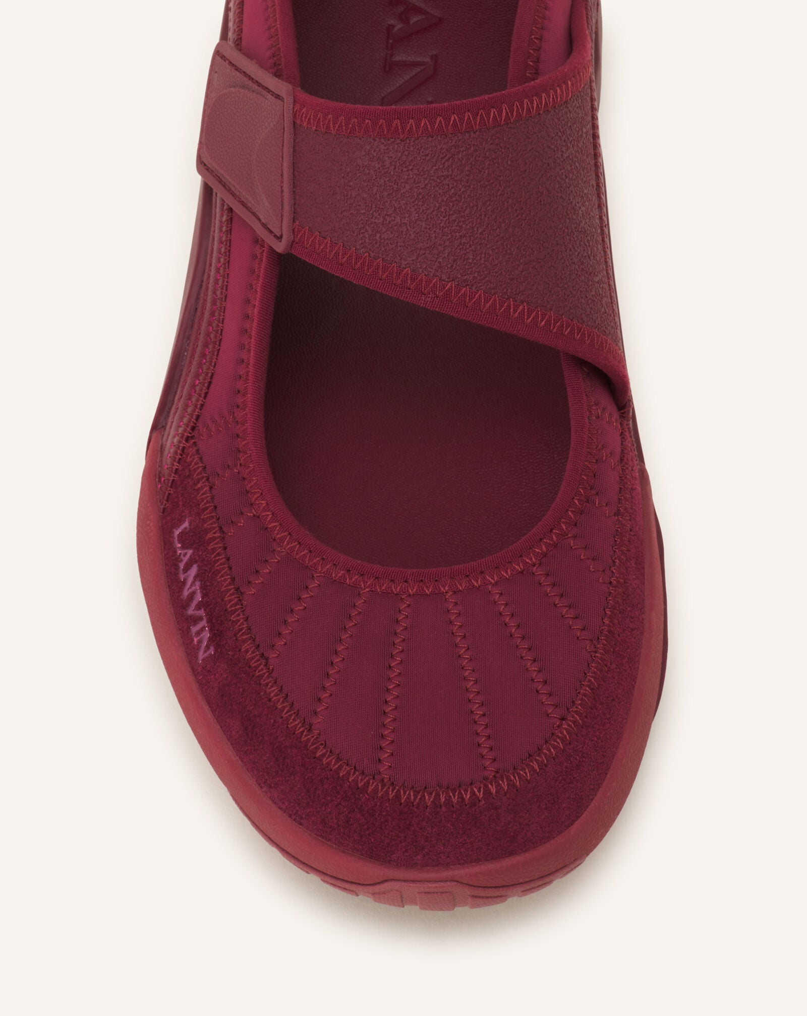 Lanvin SNEAKERS BALLERINES LNV1 EN SCUBA Bordeaux FUSKAK04SCSUH26