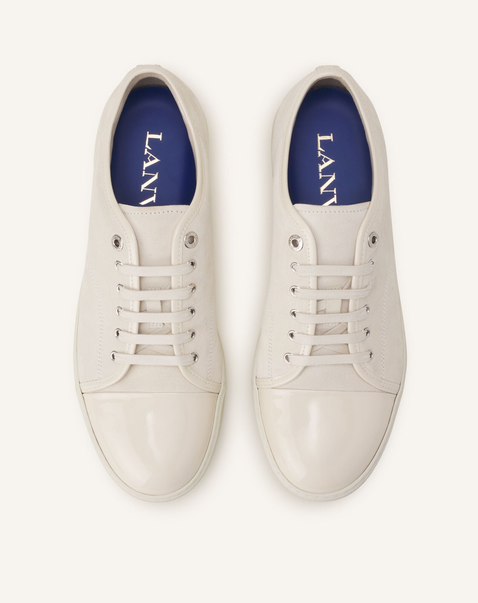 SNEAKERS DBB1 EN CUIR VERNI ET DAIM Lanvin SNEAKERS DBB1 EN CUIR VERNI ET DAIM Beige clair FMSKDBB1VBALP15