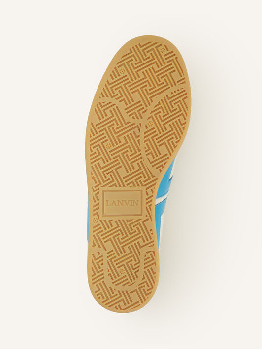 Lanvin SNEAKERS GLEN 2.0 EN NYLON Écru/Bleu clair FUSKZL01NYSQA26