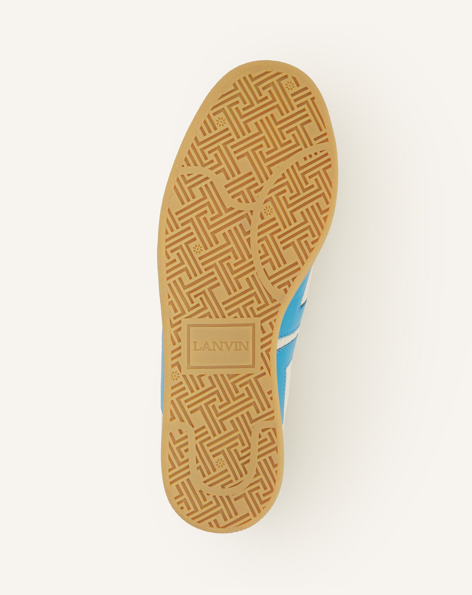 Lanvin SNEAKERS GLEN 2.0 EN NYLON Écru/Bleu clair FUSKZL01NYSQA26
