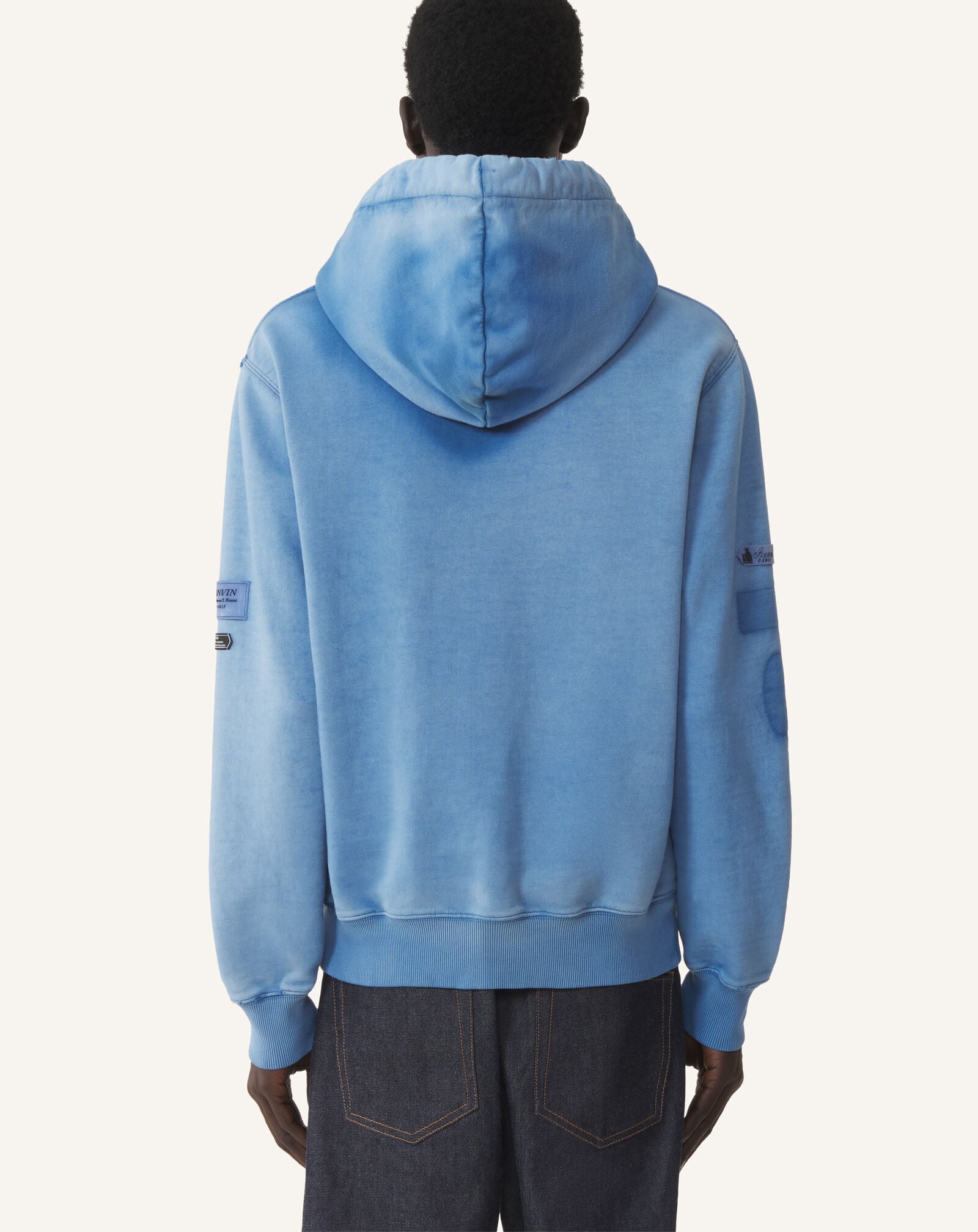 Lanvin 100 YEARS ANNIVERSARY HOODIE Lanvin Blue RMHO0055F313A26