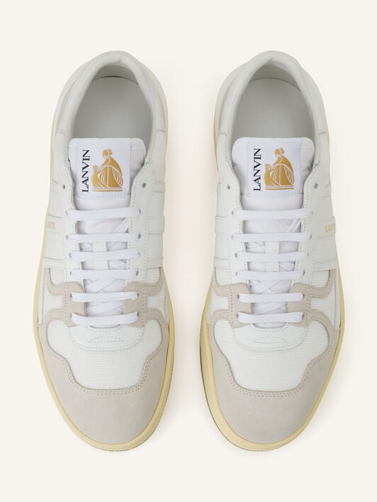 SNEAKERS CLAY IN MESH E PELLE Lanvin SNEAKERS CLAY IN MESH E PELLE Bianco FUSKDK00NASHP25