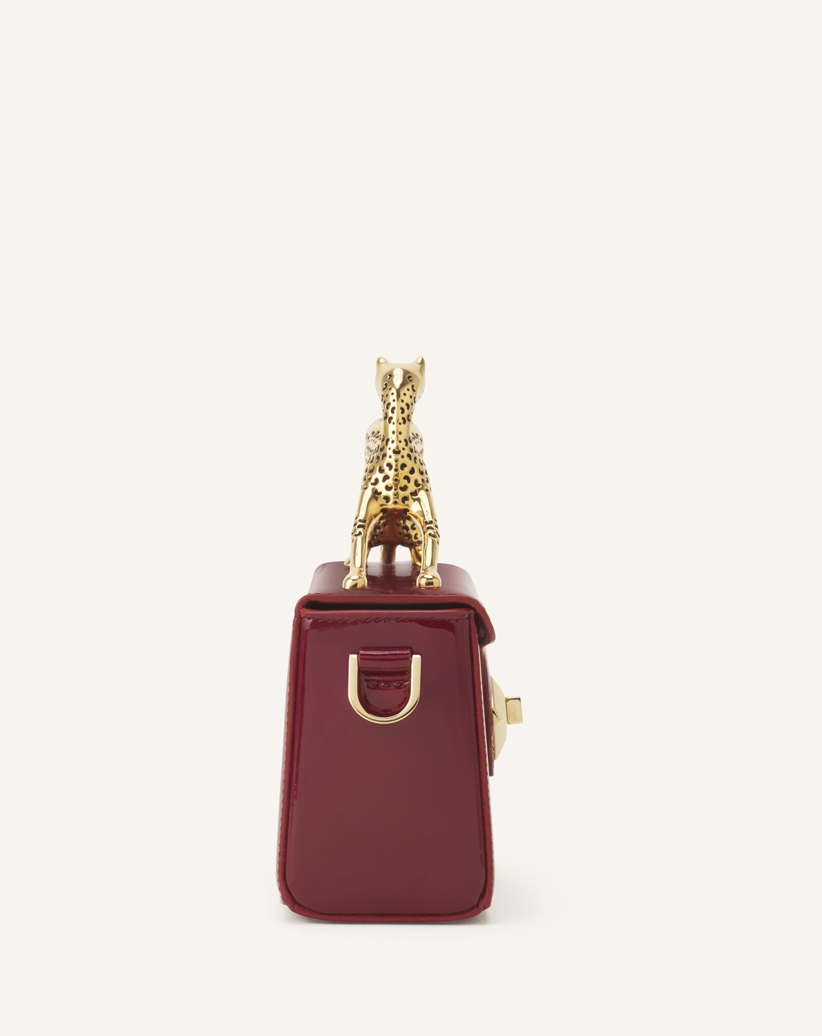 SAC PENCIL CAT NANO EN CUIR VERNIS Lanvin SAC PENCIL CAT NANO EN CUIR VERNIS Grenat LWBGBR04GLCAA26