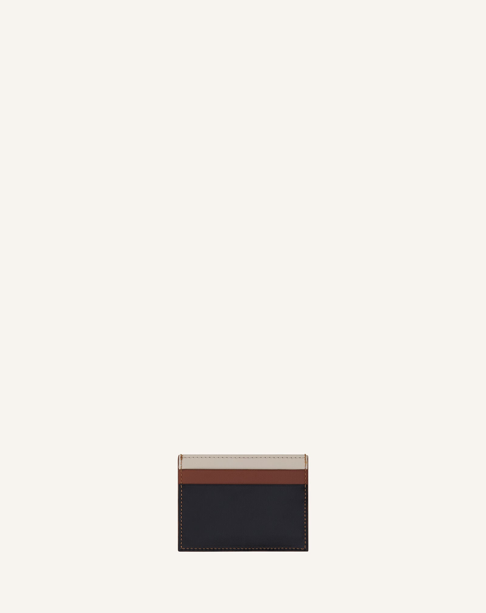 Lanvin PORTE-CARTES TRICOLORE EN CUIR Noir/Multicolore LWSLSLCHSMLEP26
