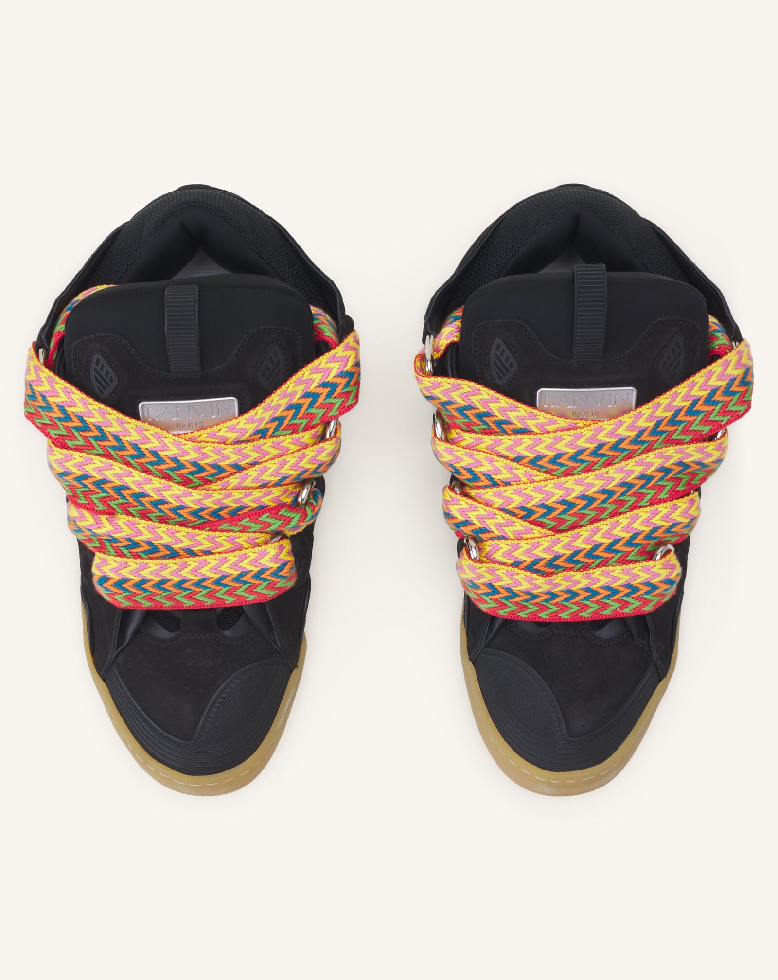 SNEAKERS CURB IN PELLE Lanvin SNEAKERS CURB IN PELLE Nero FUSKDK12DRA2P25