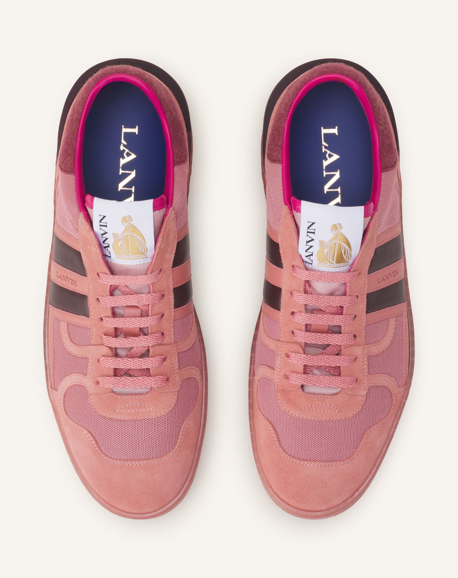 SNEAKERS CLAY EN FELT Lanvin SNEAKERS CLAY EN FELT Rose Moyen/Rose Foncé FUSKDK00FELTA26
