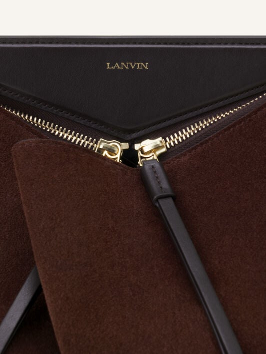 TOP HANDLE ZIPPED PM Lanvin TOP HANDLE ZIPPED PM Chocolate/Brown LWBGLCPMCASUH26