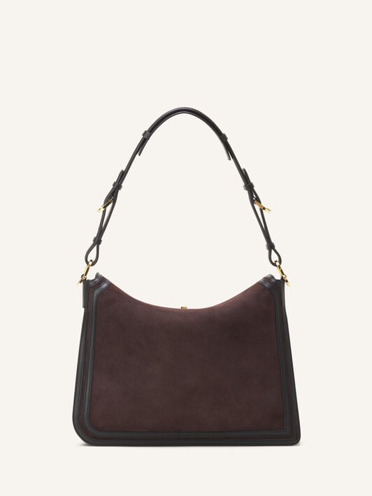 COMPAGNON BAG IN SUEDE Lanvin COMPAGNON BAG IN SUEDE Dark Mocha LWBGLRMMNUCAH25
