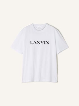 LANVIN EMBROIDERED COTTON T-SHIRT Lanvin LANVIN EMBROIDERED COTTON T-SHIRT Optic White RMTS0012J300H25
