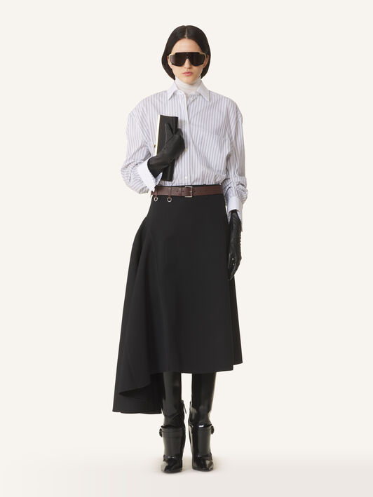 Lanvin GATHERED SLEEVES SHIRT White/Grey RWTO00566480H26