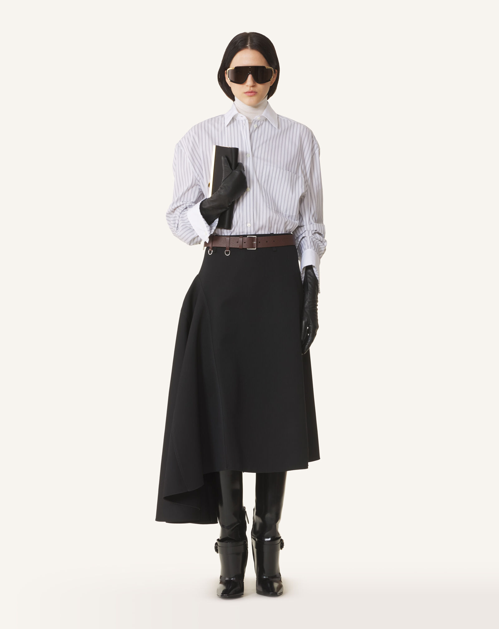 Lanvin GATHERED SLEEVES SHIRT White/Grey RWTO00566480H26