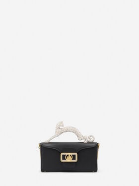 Lanvin SAC PENCIL CAT NANO EN CUIR ET STRASS Noir LWBGBRS3TOPSE23