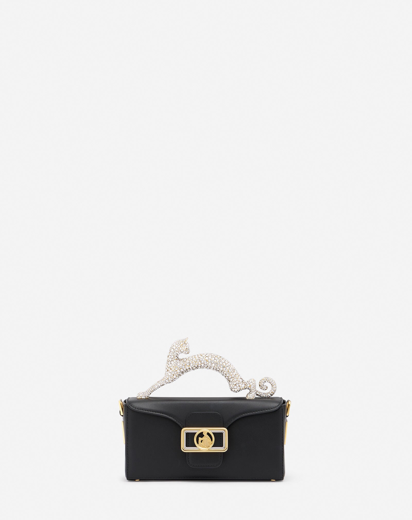 SAC PENCIL CAT NANO EN CUIR ET STRASS Lanvin SAC PENCIL CAT NANO EN CUIR ET STRASS Noir LWBGBRS3TOPSE23