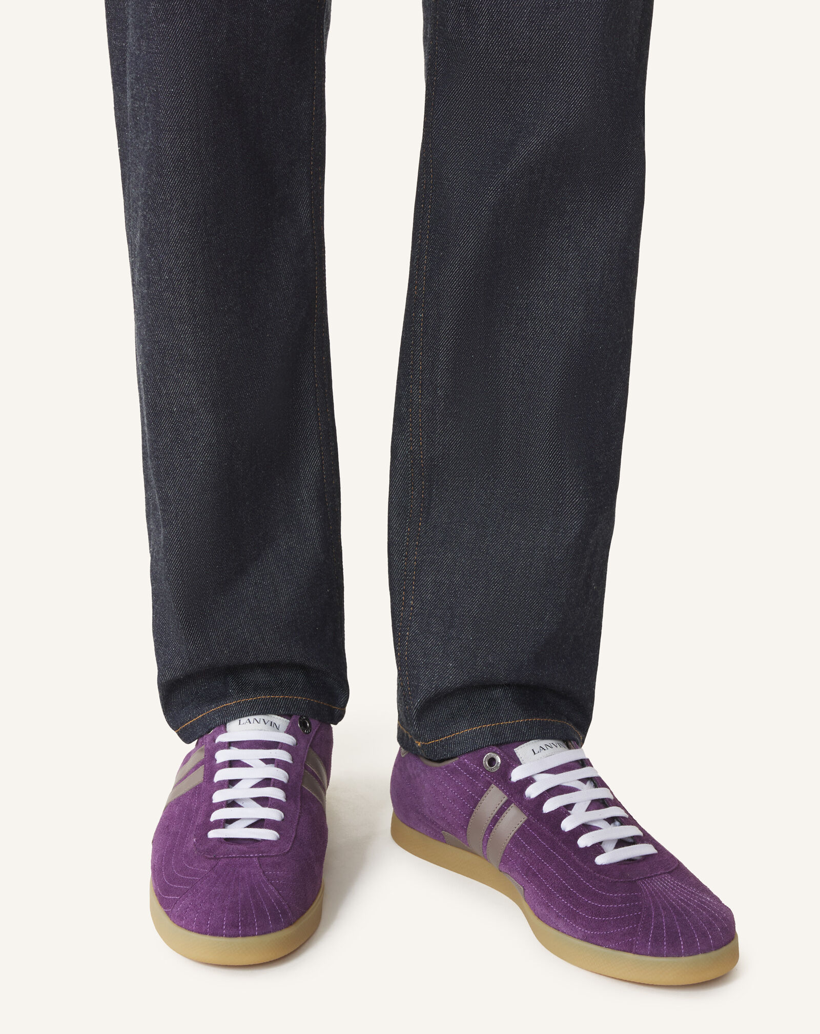 SNEAKER GLEN 2.0 AUS LEDER Lanvin SNEAKER GLEN 2.0 AUS LEDER Violett/Taupe FUSKZL01ANAPA26