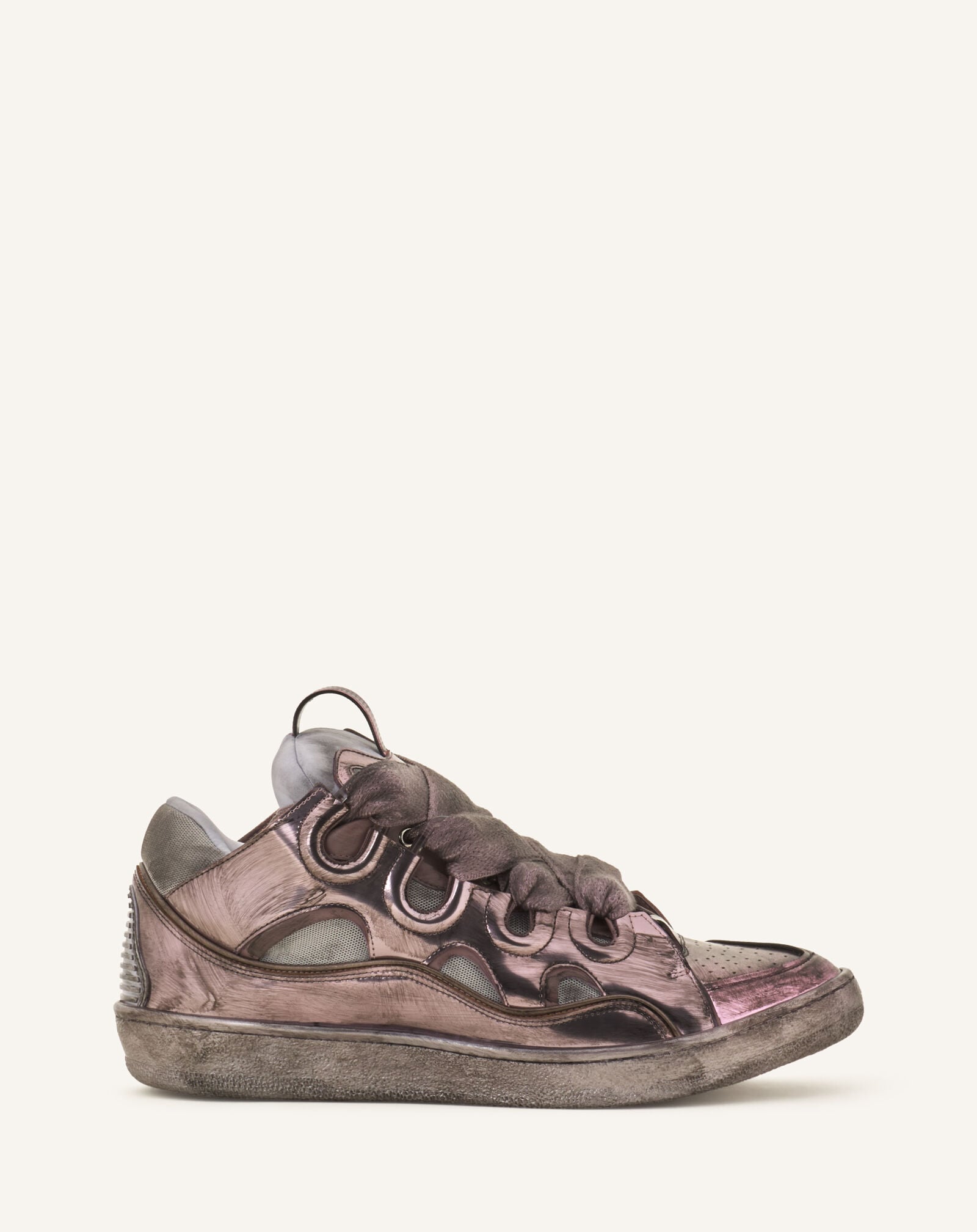 SNEAKER CURB AUS METALLISCHEM TECHNOSTOFF Lanvin SNEAKER CURB AUS METALLISCHEM TECHNOSTOFF Hellrosa FUSKDK12METAA26