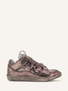 SNEAKER CURB AUS METALLISCHEM TECHNOSTOFF Lanvin SNEAKER CURB AUS METALLISCHEM TECHNOSTOFF Hellrosa FUSKDK12METAA26