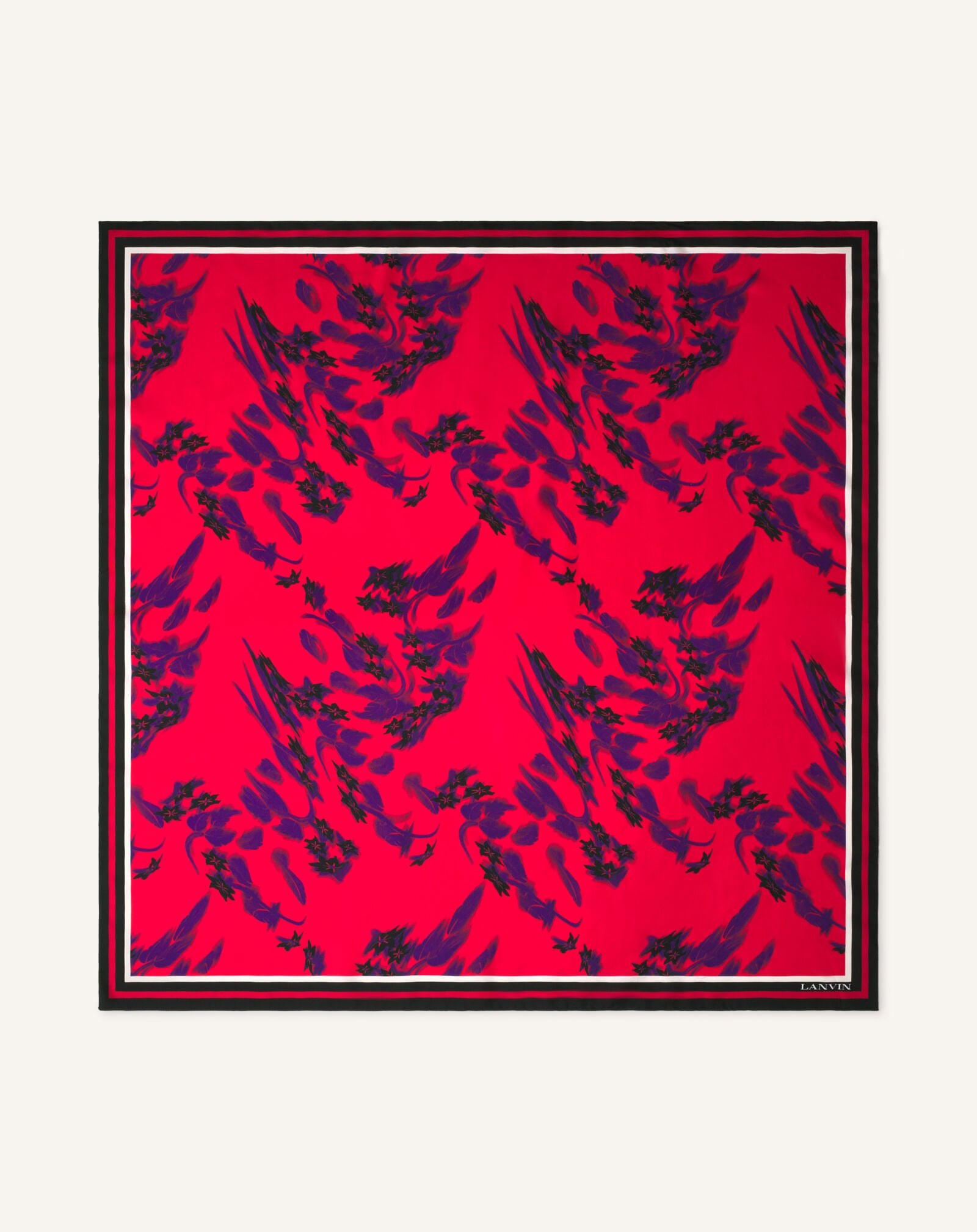 90X90 SQUARE PRINTS SHADOW DAISY Lanvin 90X90 SQUARE PRINTS SHADOW DAISY Red AWSAPSC21SHDH26