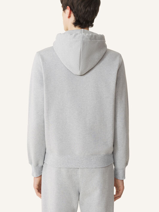 FELPA CON CAPPUCCIO LANVIN RIBBON Lanvin FELPA CON CAPPUCCIO LANVIN RIBBON Grigio Melange RMHO0055F047P26