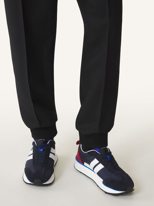 SNEAKER BUMPR AUS NYLON Lanvin SNEAKER BUMPR AUS NYLON Weiß/Marineblau-Schwarz FUSKBUMPNYLOH25