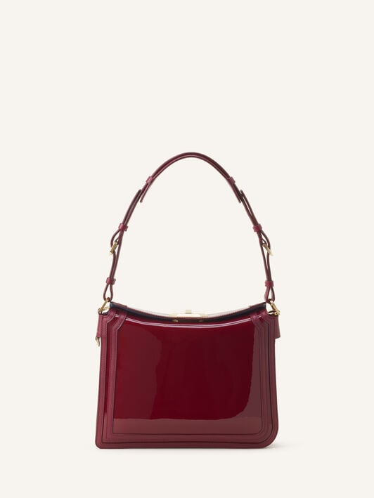 COMPAGNON 20 BAG IN PATENT LEATHER Lanvin COMPAGNON 20 BAG IN PATENT LEATHER Garnet LWBGLRPMGLCAA26
