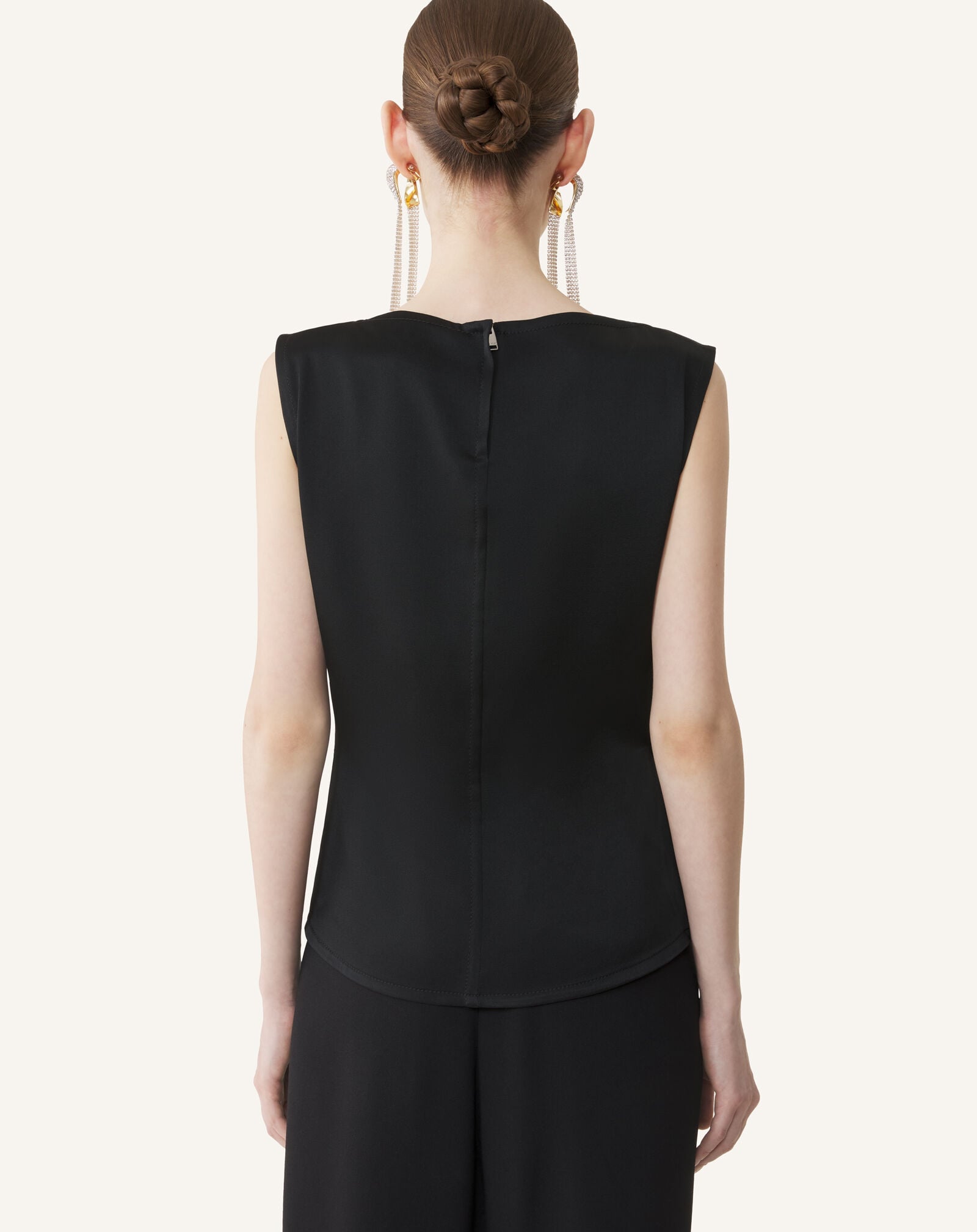SLEEVELESS BUTTONED TOP Lanvin SLEEVELESS BUTTONED TOP Black RWTO00126390A26