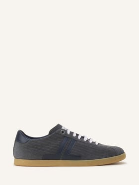 SNEAKERS GLEN 2.0 IN LEATHER Lanvin SNEAKERS GLEN 2.0 IN LEATHER Grey/Navy Blue FUSKZL01ANAPA26