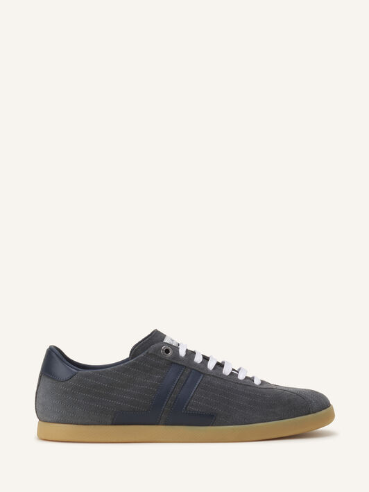 SNEAKER GLEN 2.0 AUS LEDER Lanvin SNEAKER GLEN 2.0 AUS LEDER Grau/Marineblau FUSKZL01ANAPA26