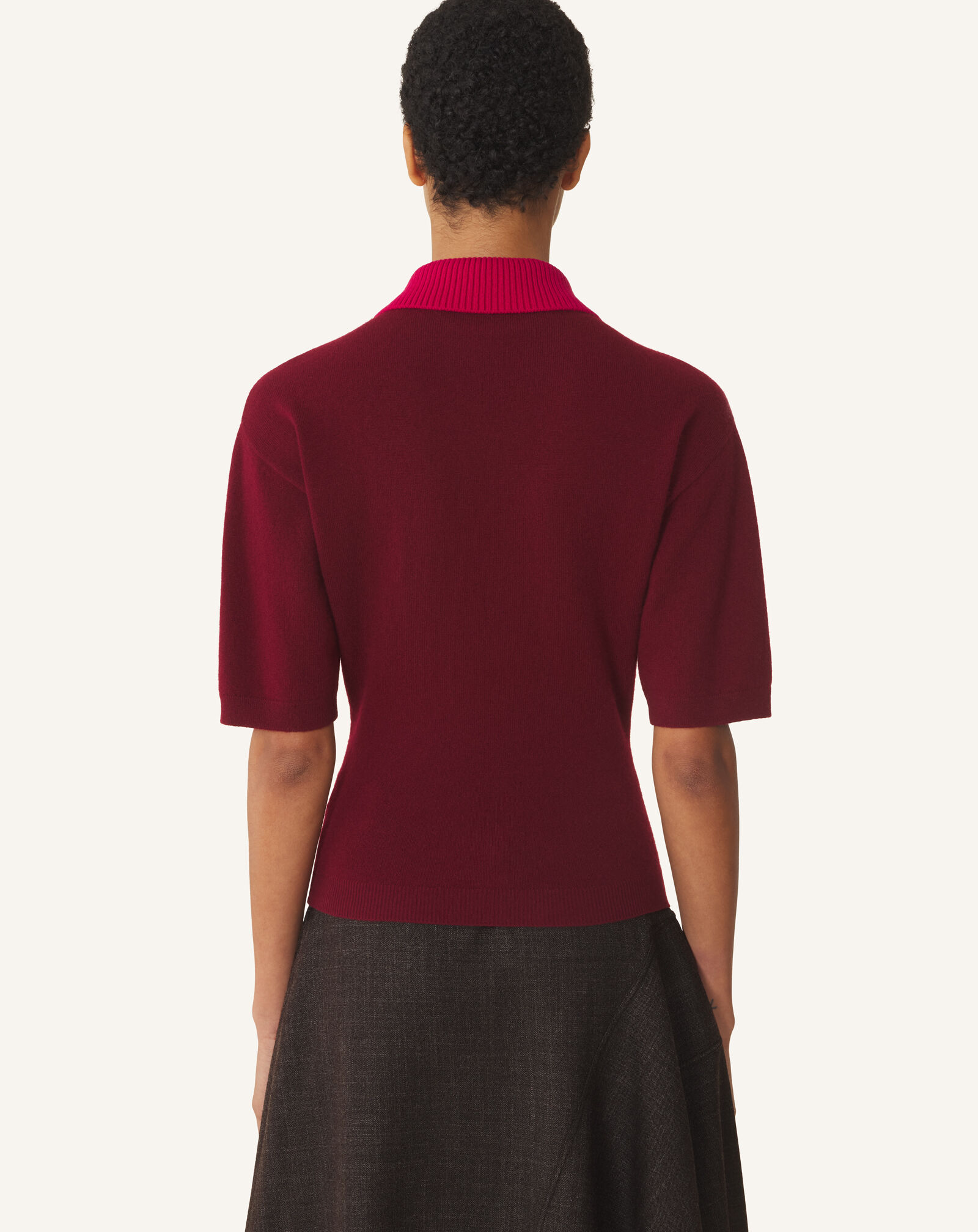 CONTRAST COLLAR POLO Lanvin CONTRAST COLLAR POLO Red Win RWPO0053K113H26