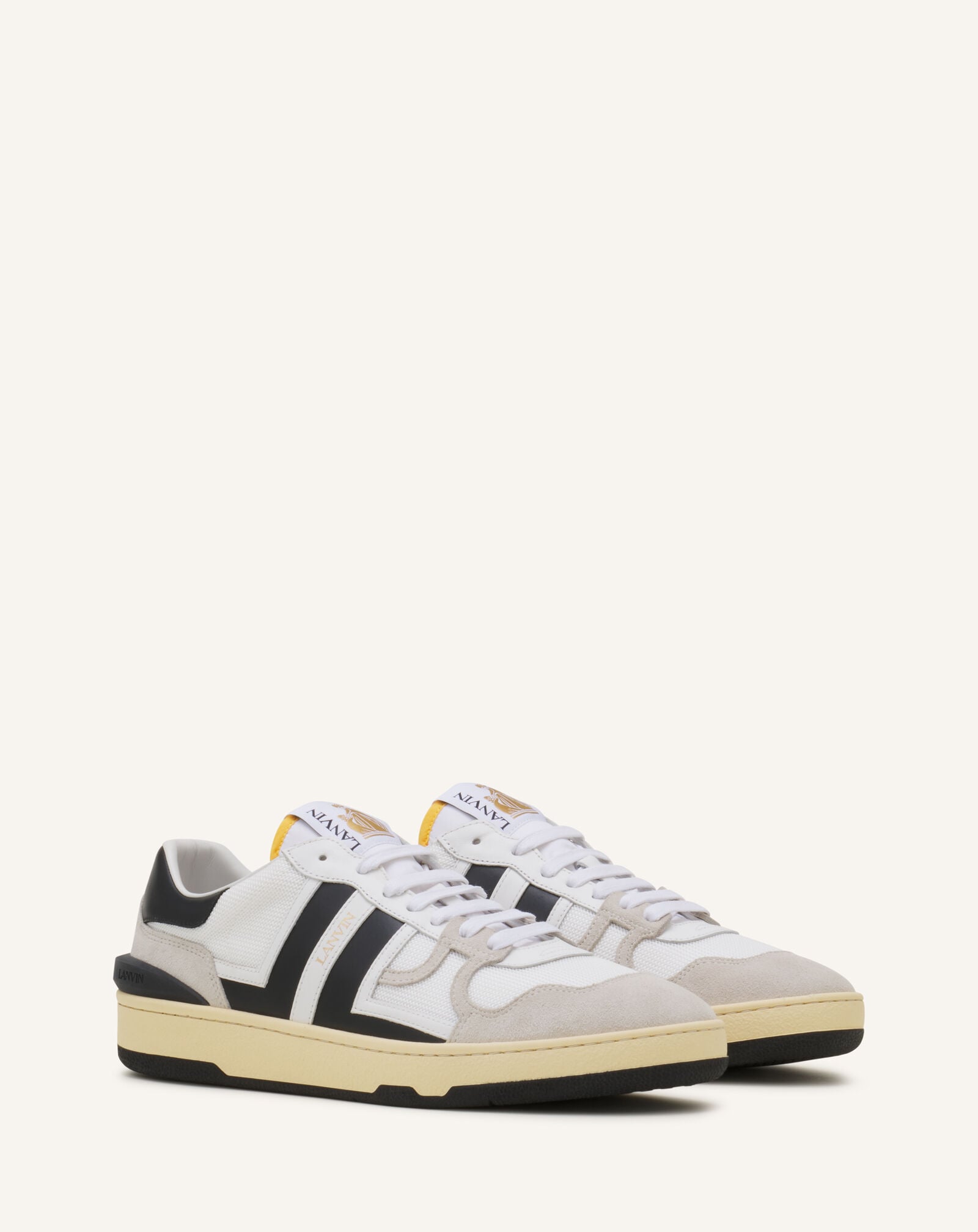 SNEAKERS CLAY EN MESH Lanvin SNEAKERS CLAY EN MESH Blanc/Noir FUSKDK00NAS1P25