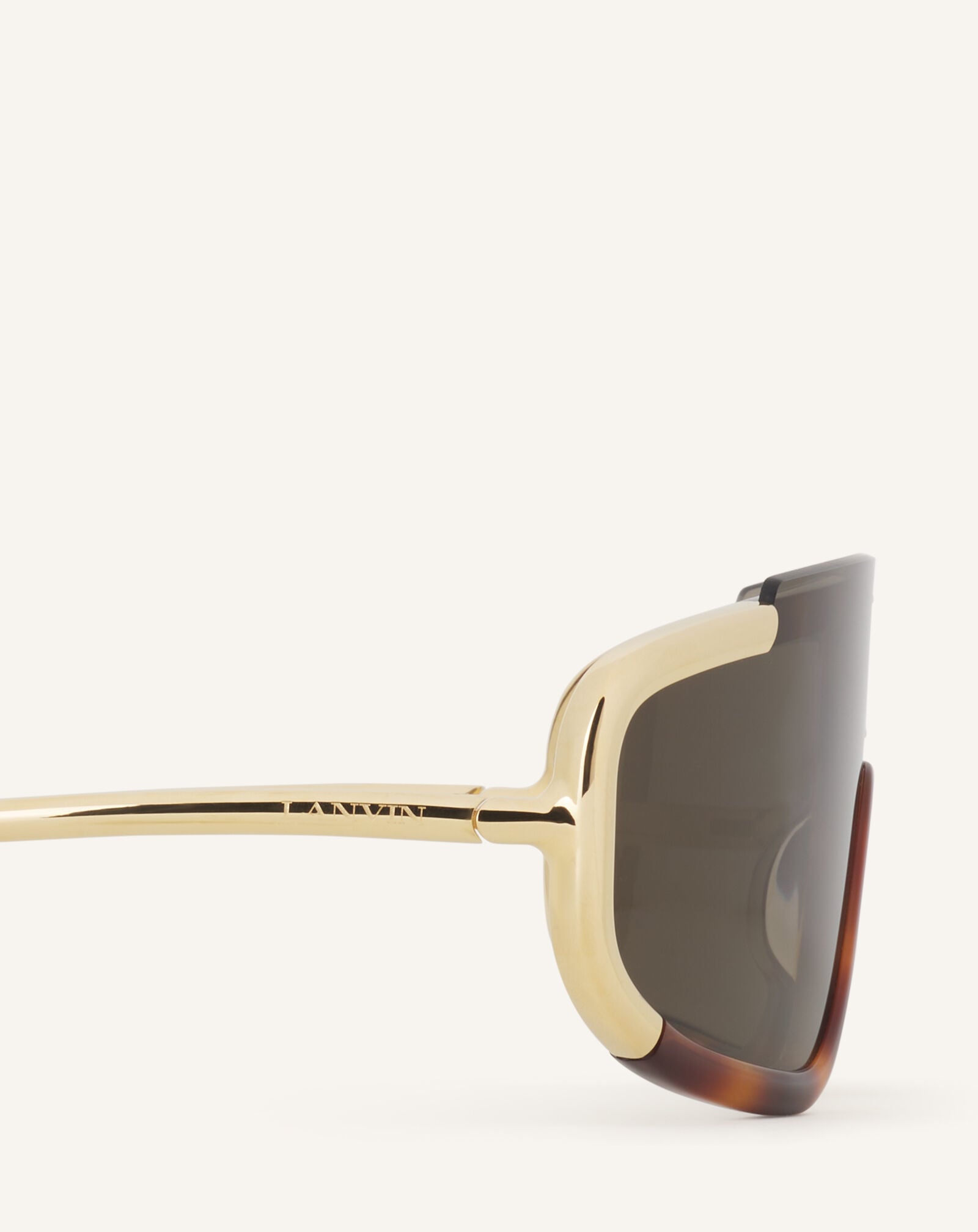 MASK METAL AND ACETATE NOVA Lanvin MASK METAL AND ACETATE NOVA Brown/Gold AWEYTSU2ACMLH26