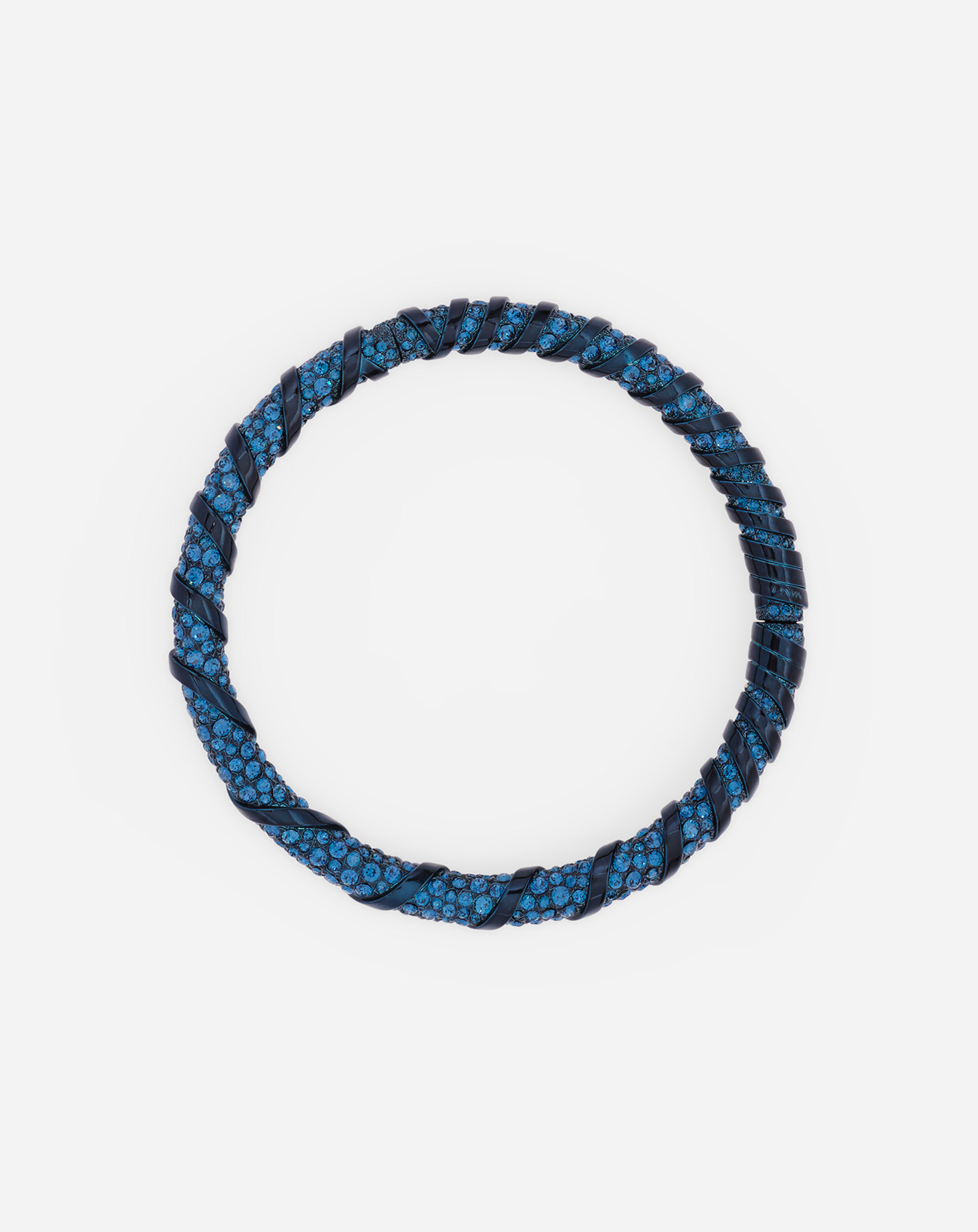 Lanvin Rhinestone Melodie Choker Necklace For Women In Blue