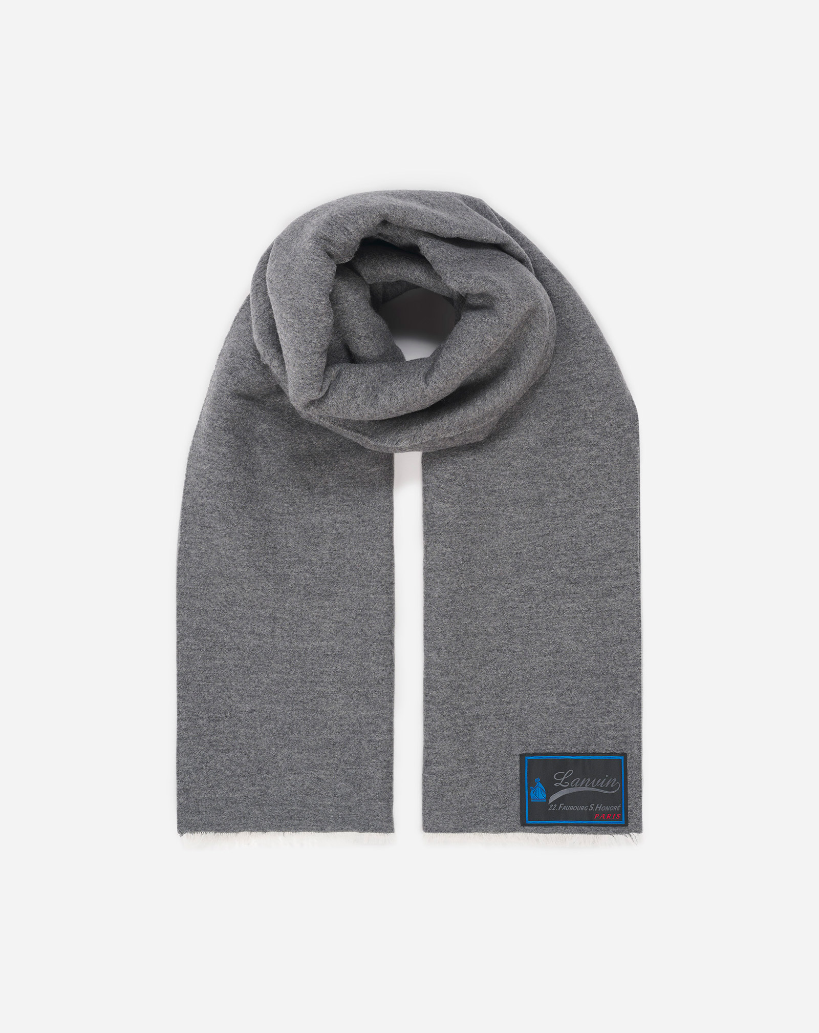 Lanvin Cashmere Scarf For Women In Grey