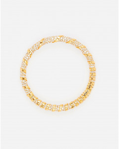 COLLIER RAS-DE-COU MELODIE EN STRASS