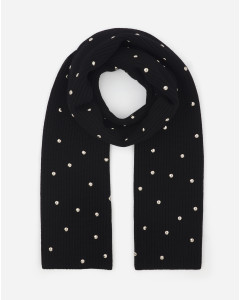 STUDDED WOOL SCARF